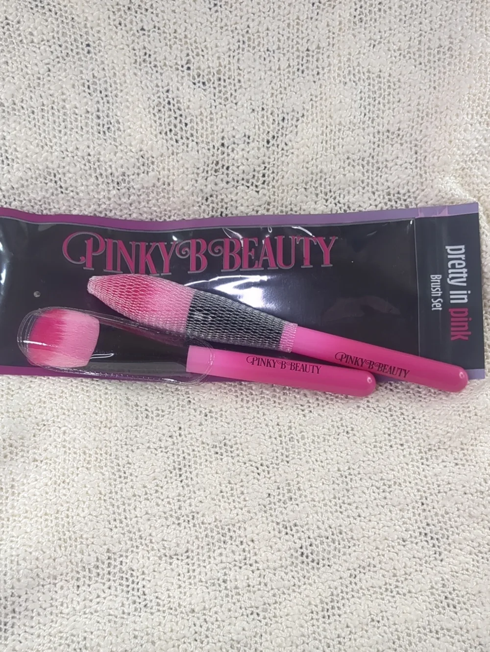 Pinky B Pretty in Pink Brush Set, (2)two brush set